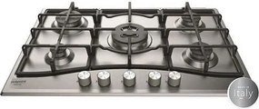 Płyta gazowa HOTPOINT PNN 751 IX 5 palników 10,5kW stal nierdzewna 75x51cm z zapalaniem jednoręcznym i zabezpieczeniem gazowym