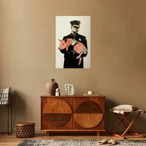 Plakat Policyjna świnia 21x30 cm bez ramy bez marginesu ARTGEIST B