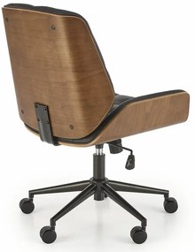 Nowoczesny czawrny gabinetowy fotel obrotowy F3-E81