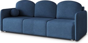 Masseno Sofa SUVI III z funkcją spania i pojemnikiem na pościel, Rozkładana sofa - Niebieski, NEVE 77