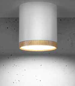 Biała nowoczesna lampa sufitowa tuba - 5X K073 G5-P32