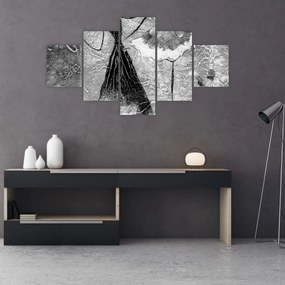 Obraz - Malarstwo afrykańskie (125x70 cm)