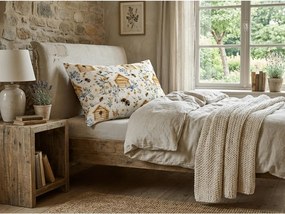 Bawełniana poszewka na poduszkę WOODEN HOUSES POLY 50x70 cm, kolorowa