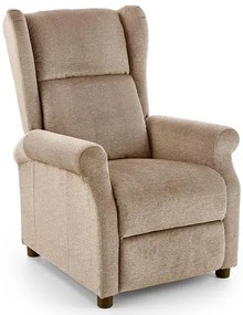 Beżowy rozkładany fotel masujący T8-E04