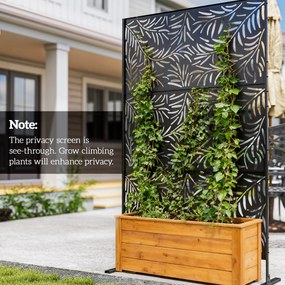 Outsunny Osłona Do Ogrodu 122x45x198cm Stalowy Stabilna Na Zewnątrz | Aosom PL