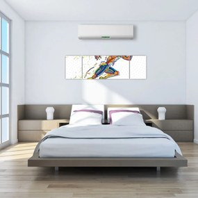 Obraz - Biegacz (170x50 cm)