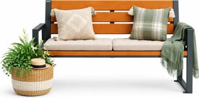 Ogrodowa ławka w kolorze orzech F6-T52