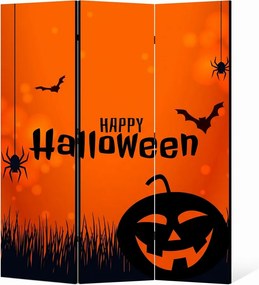 Parawan pokojowy 3-częściowy 135x172 Jednostronny dekoracyjny tematyczny świąteczny Czerwony Radosne Halloween