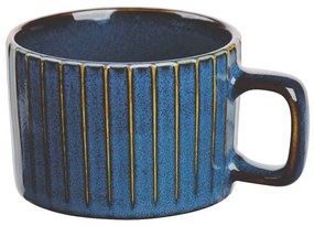 Altom Kubek porcelanowy Reactive Stripes niebieski, 220 ml
