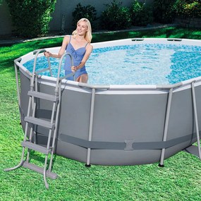 Basen rozporowy ze stelażem Power Steel 424 x 250 x 100 cm BESTWAY