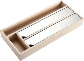 Dyspenser do folii spożywczej i papieru, bambus, 42 x 19 cm