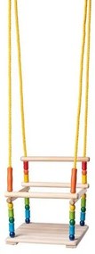 Woody Huśtawka z barierkami kolorowa, do 30 kg