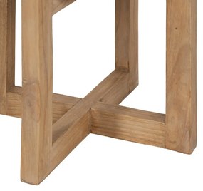 Okrągły stolik z litego drewna mindi ø 40 cm Dala – Ixia