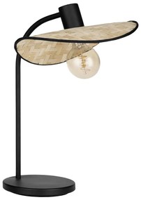 Eglo 44046 - Lampa stołowa MARYWELL 1xE27/40W/230V brązowa