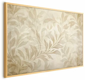 Plakat Piaskowe listki 30x21 cm z ramą złotą bez marginesu ARTGEIST B