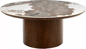 Okrągła ława Rondo 80 Signal z ceramicznym blatem