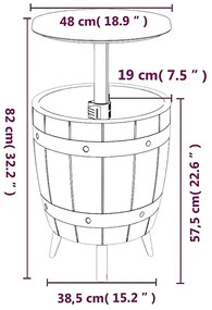Stolik z miejscem na chłodzenie napojów H3-S43