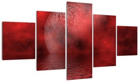 Obraz - Księżyc na powierzchni (125x70 cm)
