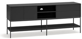 Czarna szafka pod TV 175x74x45 cm Platt – Teulat