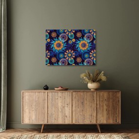 Obraz na szkle - kwiaty 3D (70x50 cm)