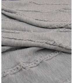 Szara narzuta 200x220 cm Trenza – Oyo Concept