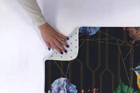 Dywanik do łazienki Dywanik do łazienki Ptak Kwiaty