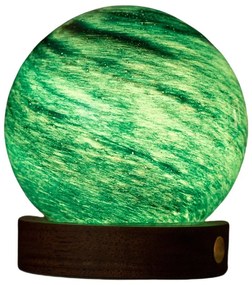 Lampa stołowa LED w ciemnym naturalnym kolorze ze szklanym kloszem (wysokość 9 cm) Stellar Ocean – Gingko