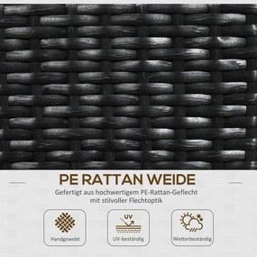 Outsunny Donica na kwiaty z ramką, doniczka na kwiaty, odporna na warunki atmosferyczne, 103 cm x 103 cm x 29 cm, Brązowa