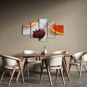 Obraz cynamonu na łyżce (125x70 cm)