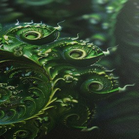 Obraz - Spirale (z zegarem) (90x30 cm)