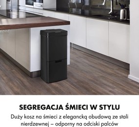 Klarstein Royal Trash Matte Black kosz na śmieci
