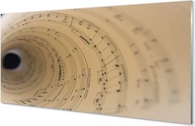 Szklany Panel Arkusz Nutowy