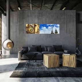 Obraz - Praski zegar astronomiczny (170x50 cm)