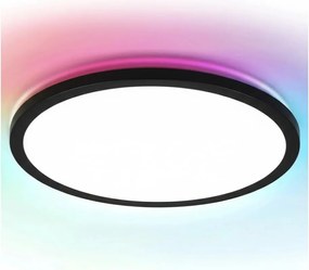 Brilagi - LED RGBW ściemnialna oprawa sufitowa VIBE LED/36W/230V 3000-6500K czarna + pilot