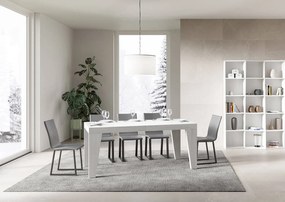 Stół rozkładany 160/264x90 cm Naxy Premium frassino biała
