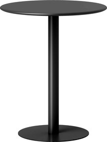 HOMCOM Okrągły stół dla 2 osób, stal, do użytku wewnątrz i na zewnątrz, czarny