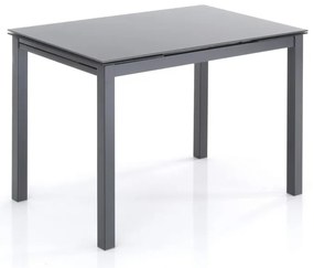 Rozkładany stół ze szklanym blatem 70x110 cm Fast – Tomasucci