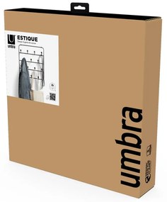 Czarny metalowy wieszak na drzwi 36 cm Estique – Umbra