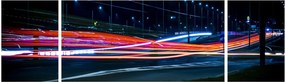 Obraz miasto nocą (170x50 cm)