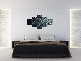 Obraz - Kwiat z pajęczyną (125x70 cm)