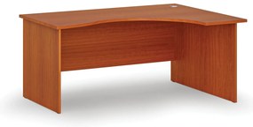 Ergonomiczne biurko PRIMO WOOD, 160x120 cm, prawe, czereśnia