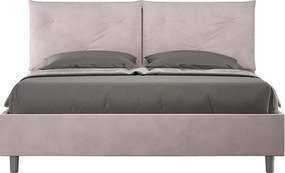 Łóżko bez stelaża tapicerowane 160x190 microfibra Kolor lawendy Appia