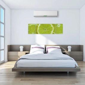 Obraz - pokrojone cytryny (170x50 cm)