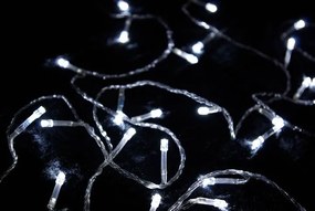 Garth świąteczny LED łańcuch - 9 m, 100 diod, zimna biel