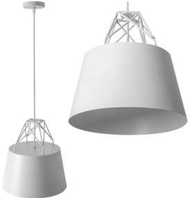 Lampa Sufitowa Wisząca Metalowa APP423-1CP Biała