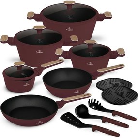 BerlingerHaus Zestaw naczyń z powłoką tytanową Leonardo Nordic, 15 szt.