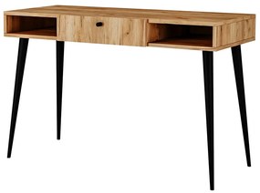 Minimalistyczne biurko z nóżkami typu skandi dąb craft - Esto 3X