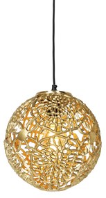 Lampa wisząca w stylu art deco złota - Maro