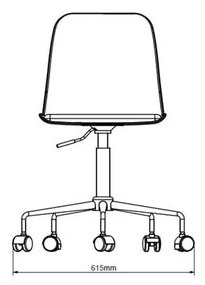 Zielone krzesło biurowe Unique Furniture