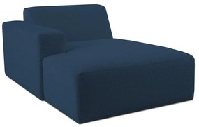Ciemnoniebieski moduł sofy z materiału bouclé (lewostronny) Roxy – Scandic